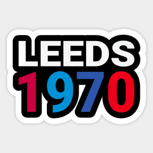 Leeds 1970 Sticker